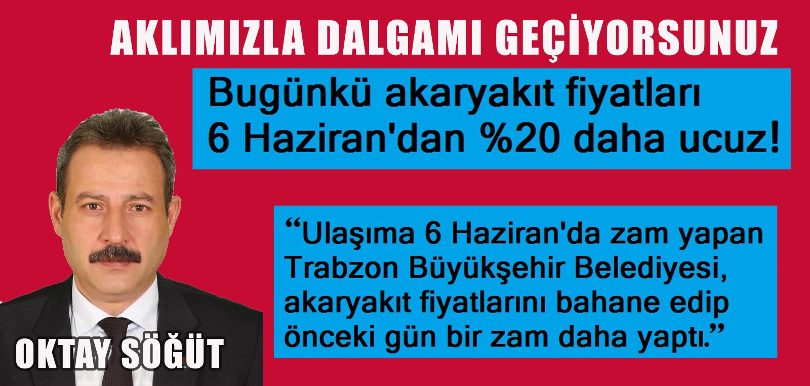 TOPLU ULAŞIMA SON 6 AYDA İKİNCİ ZAM!