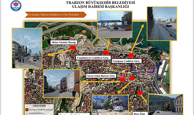 TUR ARAÇLARININ İNDİRME BİNDİRME NOKTALARI BELİRLENDİ