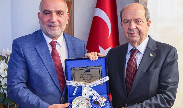 Başkan İbrahim Sandıkçı KKTC Cumhurbaşkanı Ersin Tatar'ı Ağırladı