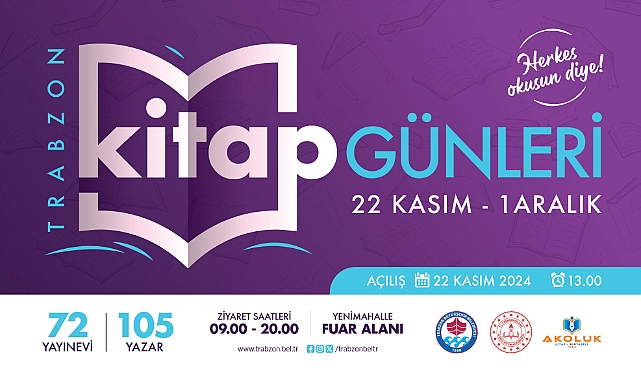 TRABZON KİTAP GÜNLERİ BAŞLIYOR
