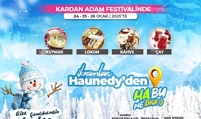 AYDER KARDAN ADAM FESTİVALİNDE İKRAMLAR HAUNEDY'DEN