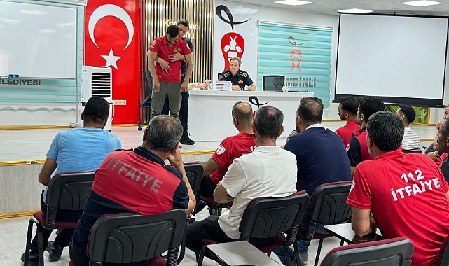 TRABZON İTFAİYESİNDEN ŞEMDİNLİ’YE EĞİTİM DESTEĞİ