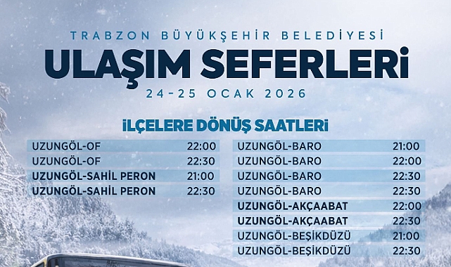 BÜYÜKŞEHİR UZUNGÖL KIŞ FESTİVALİ’NE ÜCRETSİZ TAŞIYACAK