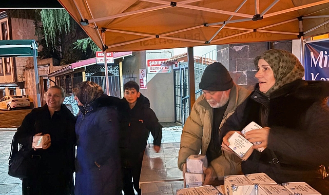 ORTAHİSAR BELEDİYESİ’NDEN MİRAÇ KANDİLİNDE LOKMA VE KANDİL SİMİDİ İKRAMI