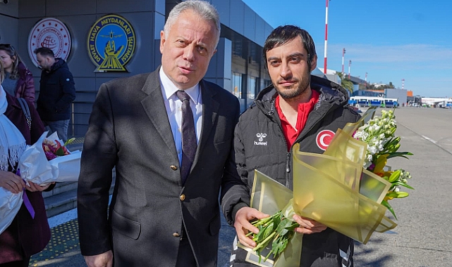 BAŞKAN YARDIMCISI ZORLU, AVRUPA ŞAMPİYONU BUĞRA SELİMZADE’Yİ HAVALİMANINDA KARŞILADI