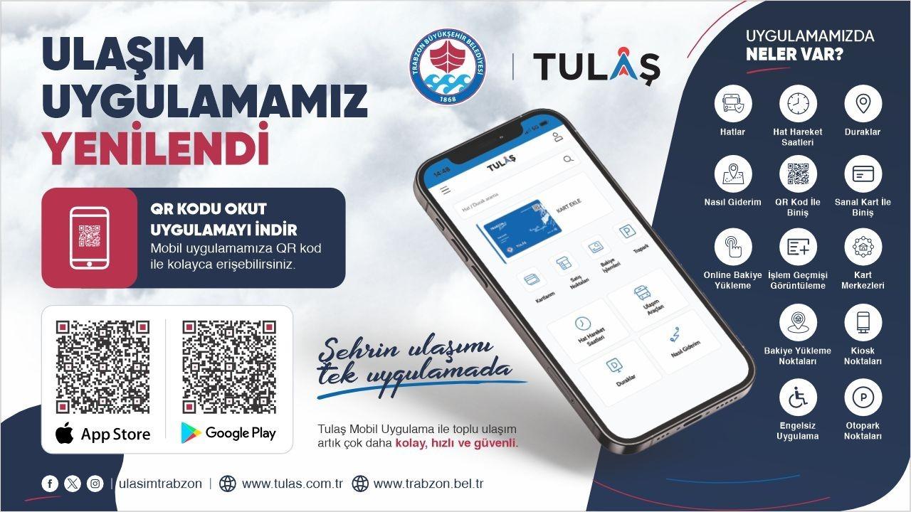 BÜYÜKŞEHİR “TRABZON ULAŞIM” UYGULAMASINI GÜNCELLEDİ
