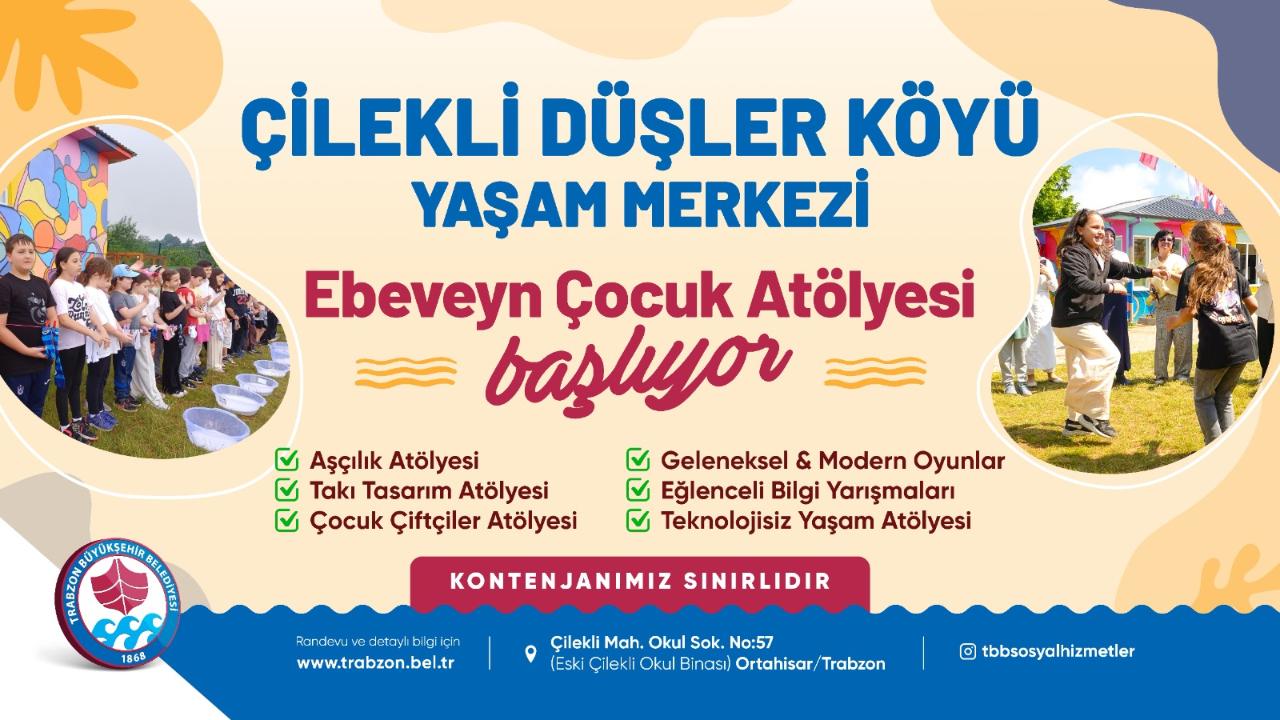BÜYÜKŞEHİR’DEN, ‘EBEVEYN ÇOCUK ATÖLYESİ’ ETKİNLİĞİ