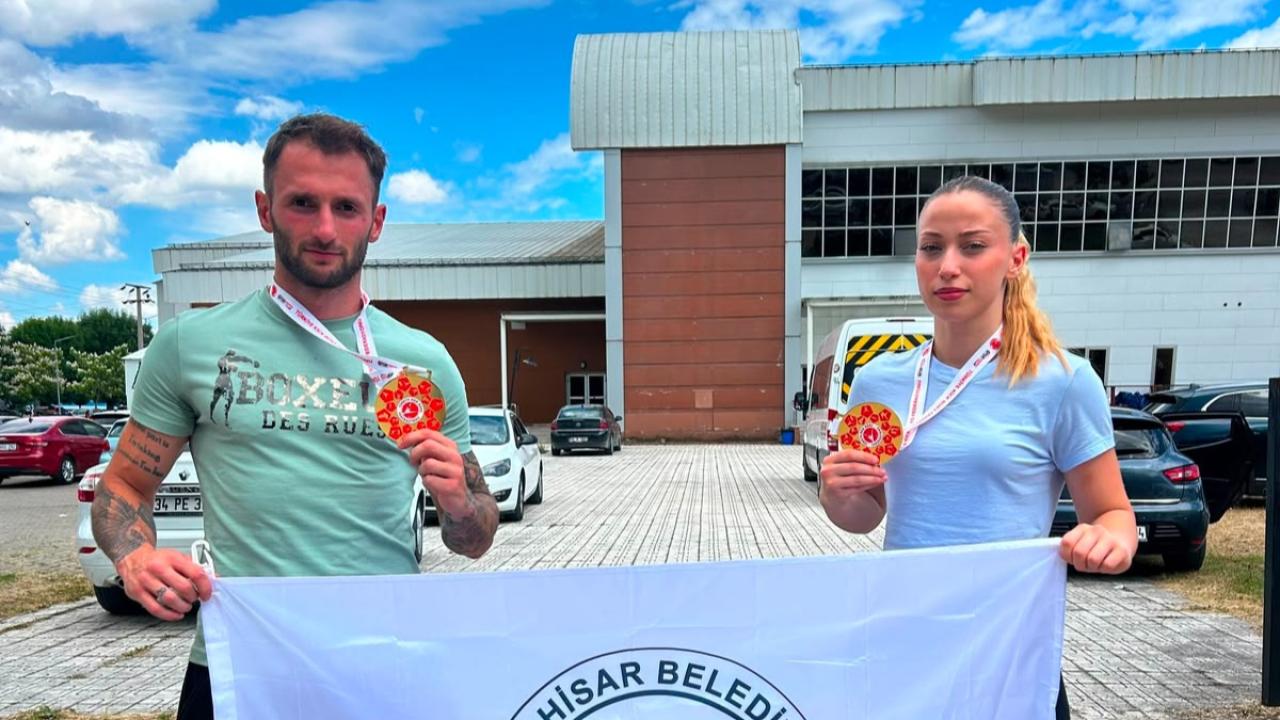 ORTAHİSAR BELEDİYESİ SPORCULARINDAN ÇİFTE ŞAMPİYONLUK
